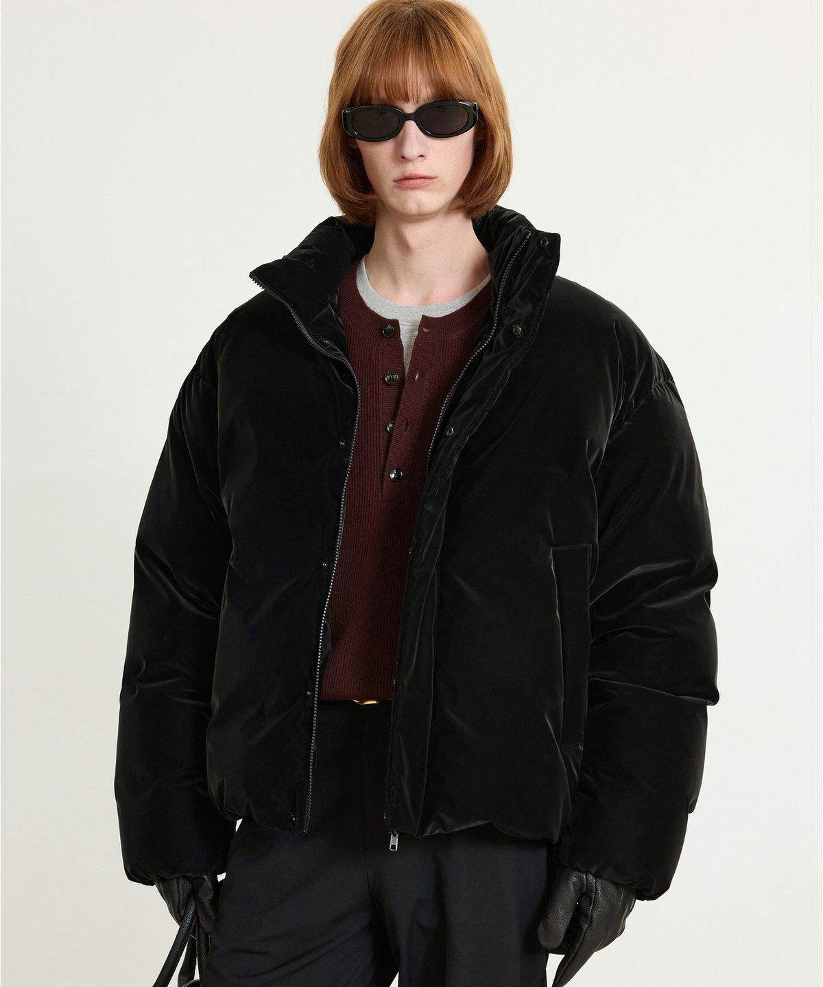 티엔지티(TNGT) European-goose Glossy Down Jumper (Black) TNJU5F204BK