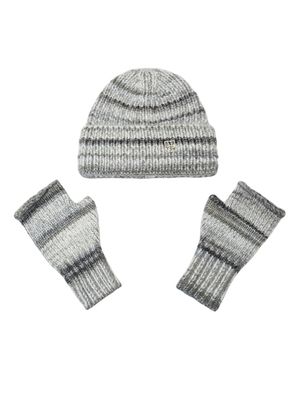 저니 오브 스카이 새벽 비니 & 워머 세트