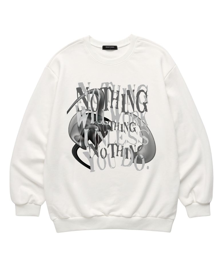 [FW신상할인] NOTHING WILL WORKS 맨투맨 (SLS017) 화이트