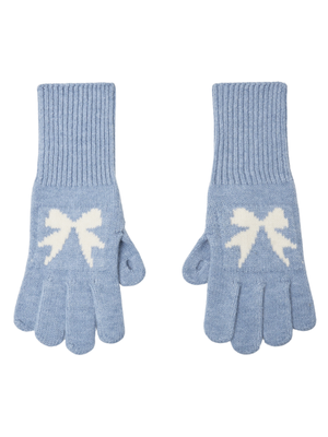 리본 울 장갑 (스카이 블루)