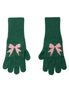 리본 울 장갑 (그린)