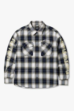 투 포켓 플란넬 셔츠 _네이비 HH15310003