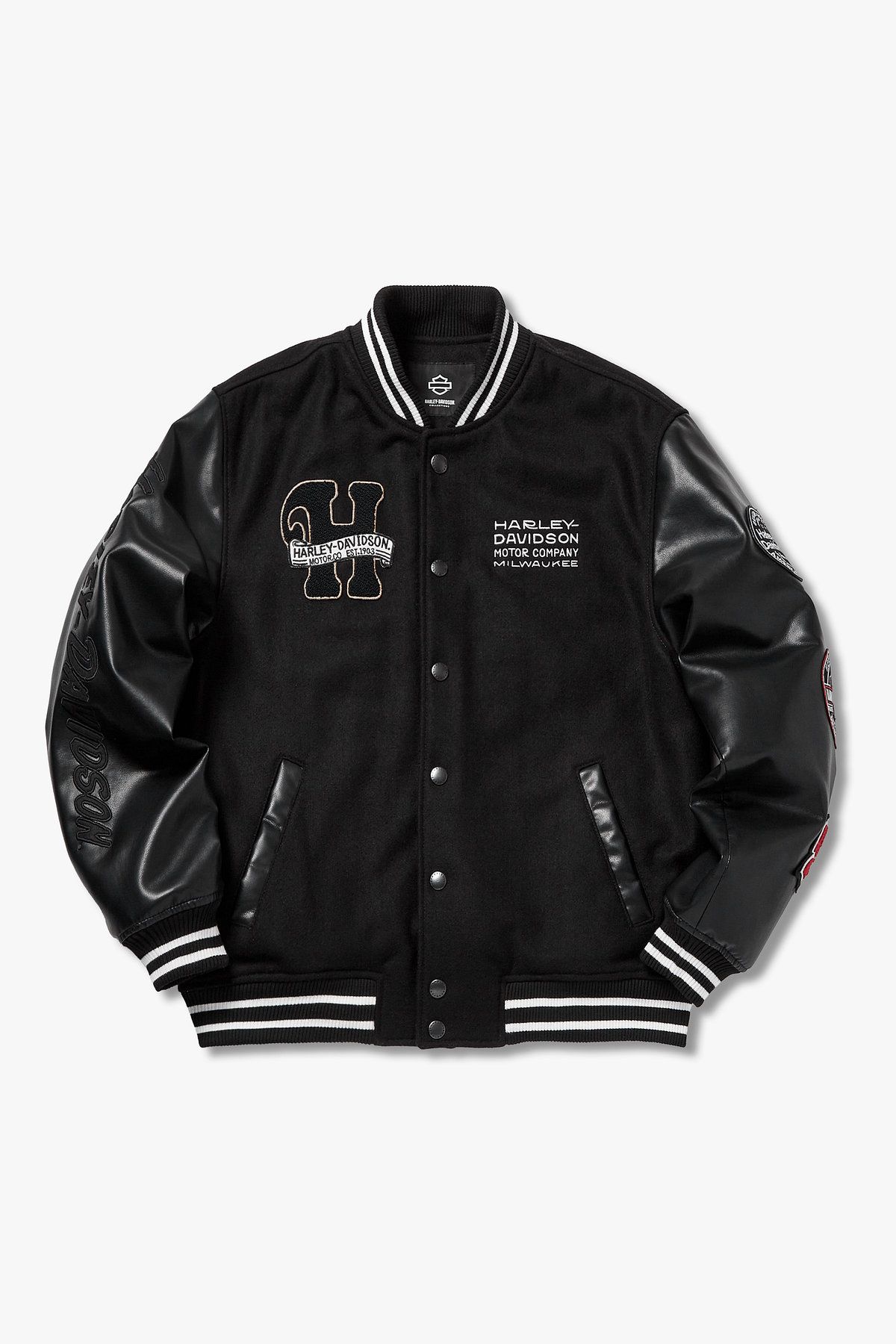 할리데이비슨 컬렉션스®(HARLEY-DAVIDSON COLLECTIONS®) 스타디움 점퍼_블랙 HH15303204