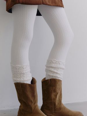 레이스 웜 코튼 타이즈 4colors