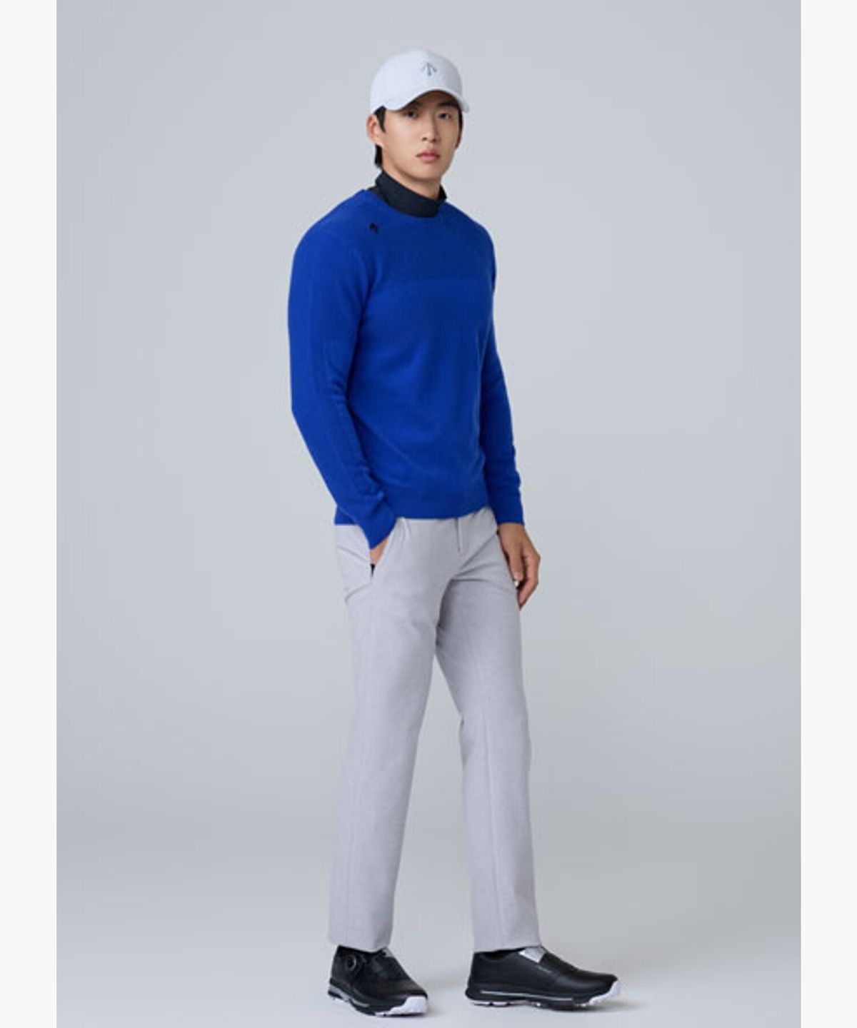 데상트 골프(DESCENTE GOLF) 남성 기모 슬림핏 팬츠  DQ42MFPTO4
