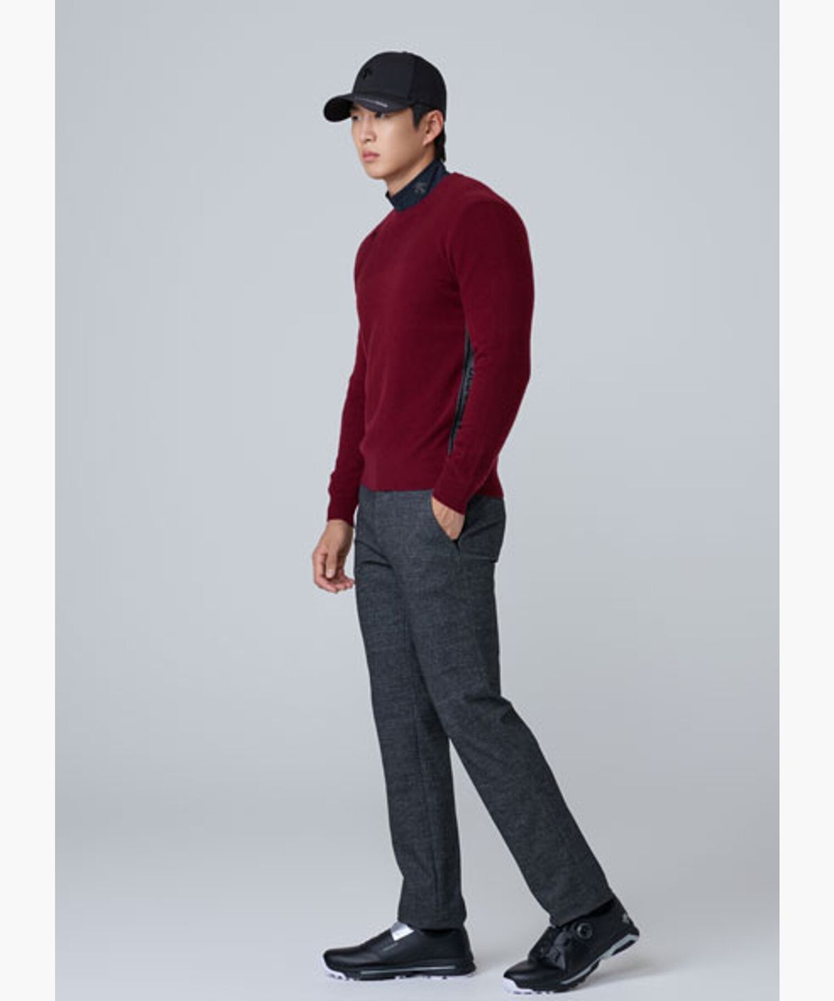 데상트 골프(DESCENTE GOLF) 남성 기모 슬림핏 팬츠  DQ42MFPTO4