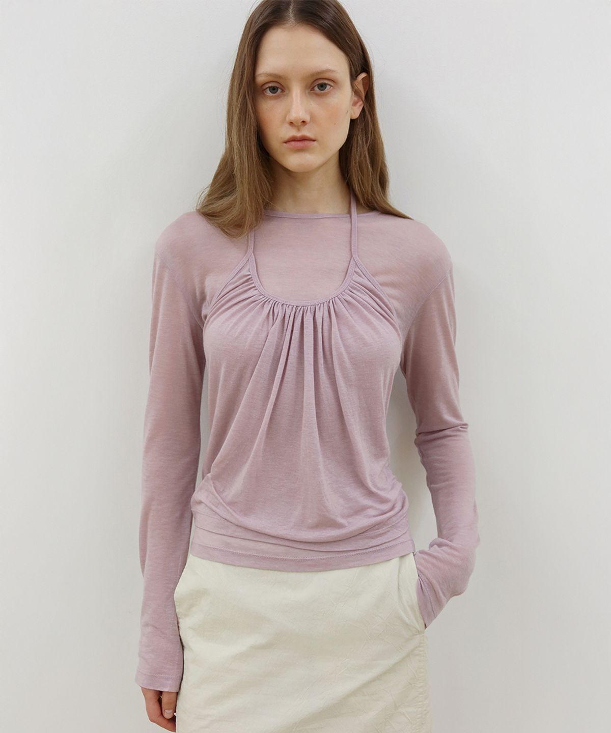 시눈(SINOON) Basic Halter Top Set (6 Color)