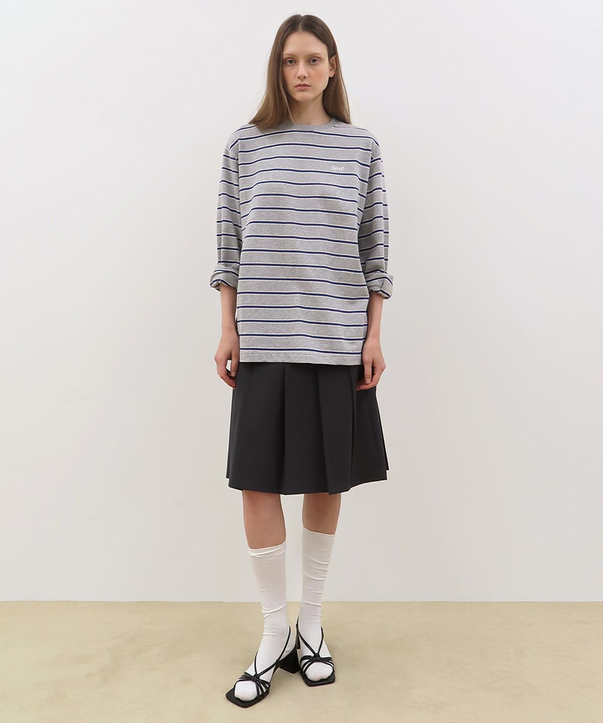 시눈(SINOON) Multi Stripe Long Sleeve (5 Color)