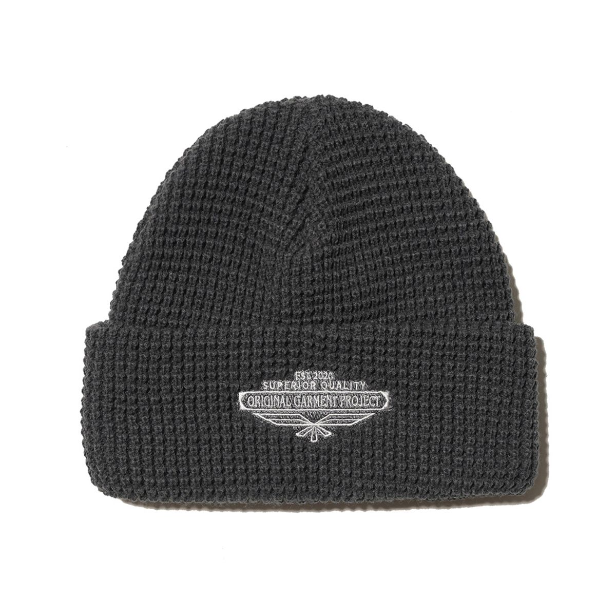 오가프(OGARP) Original Birdemblem Waffle Beanie Charcoal