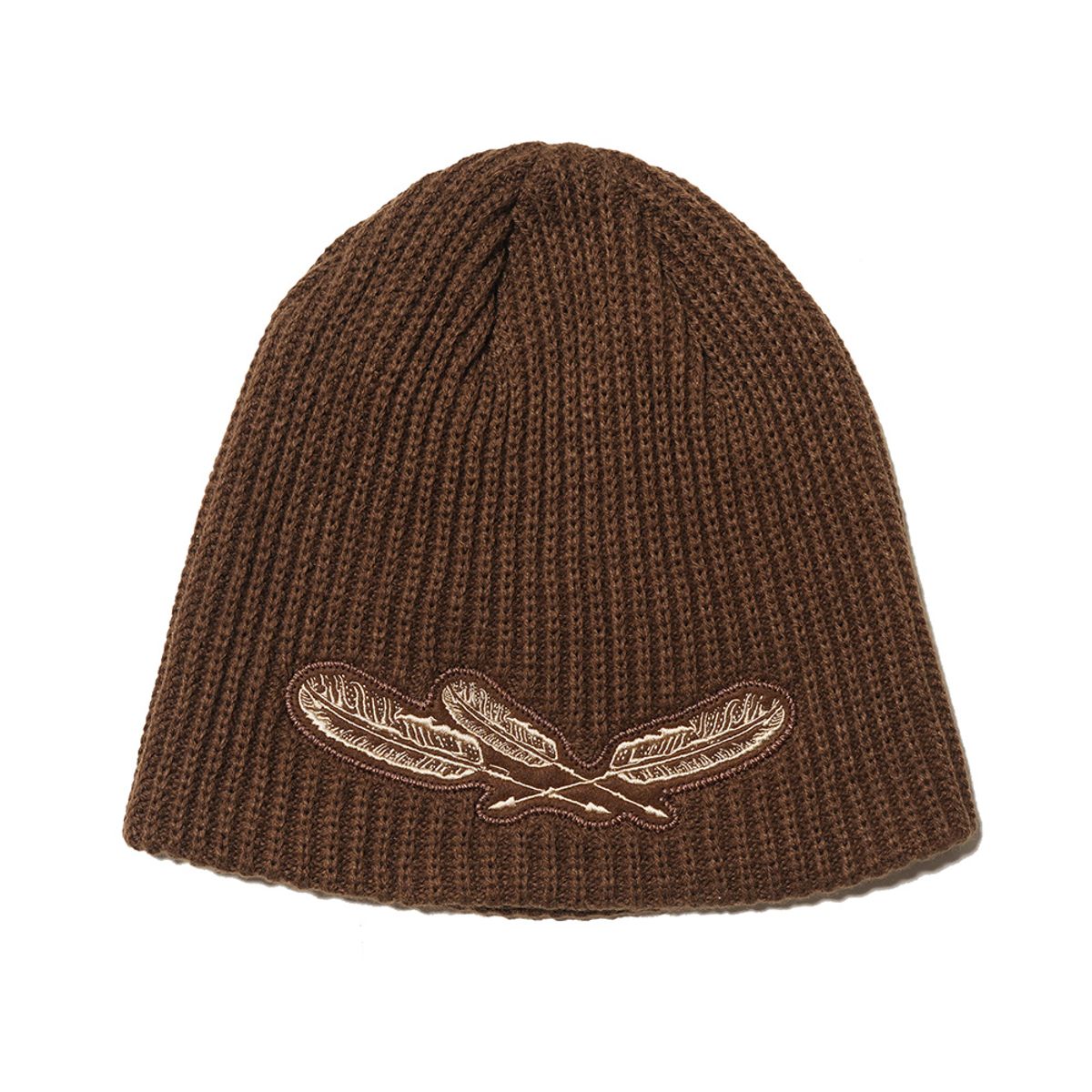 오가프(OGARP) Arrow Applique Beanie Brown