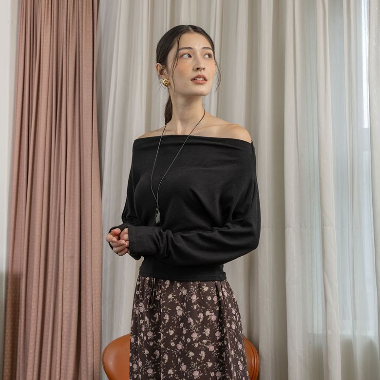 LS_One-shoulder hot top_4color