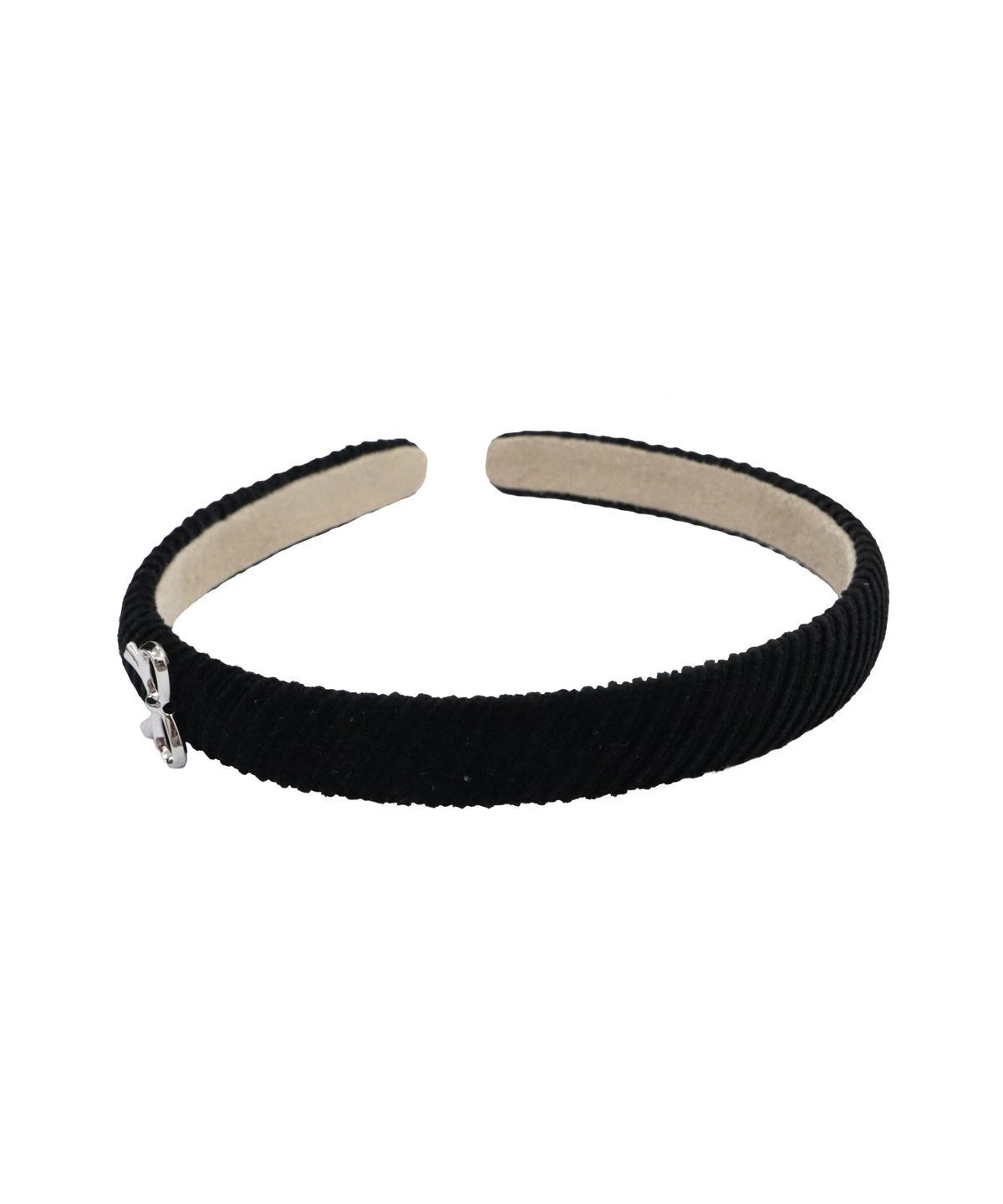 핑크파인애플(PINK PINEAPPLE) CORDUROY RIBBON HAIRBAND_BLACK