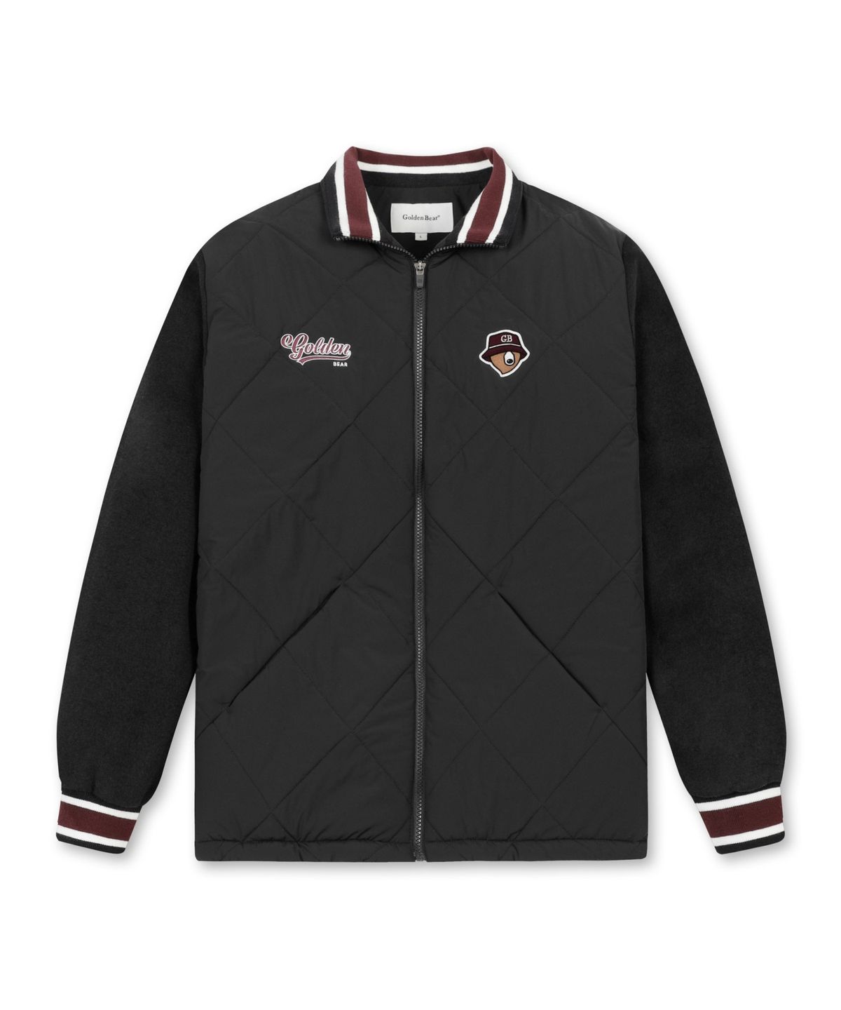 골든베어(GOLDEN BEAR) Quilted Hybrid Jacket G4UAW25821BKX