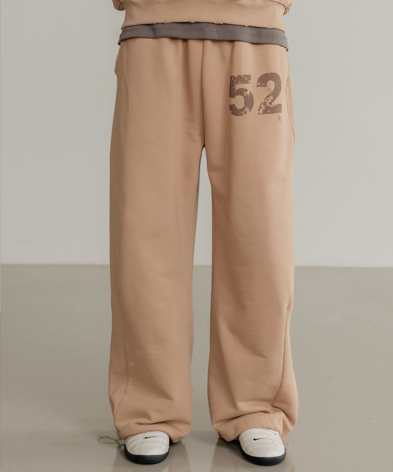 (UNISEX) 러스티 코튼 스웻 팬츠 베이지
