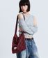 STRIPE ECO CROSS BAG RED