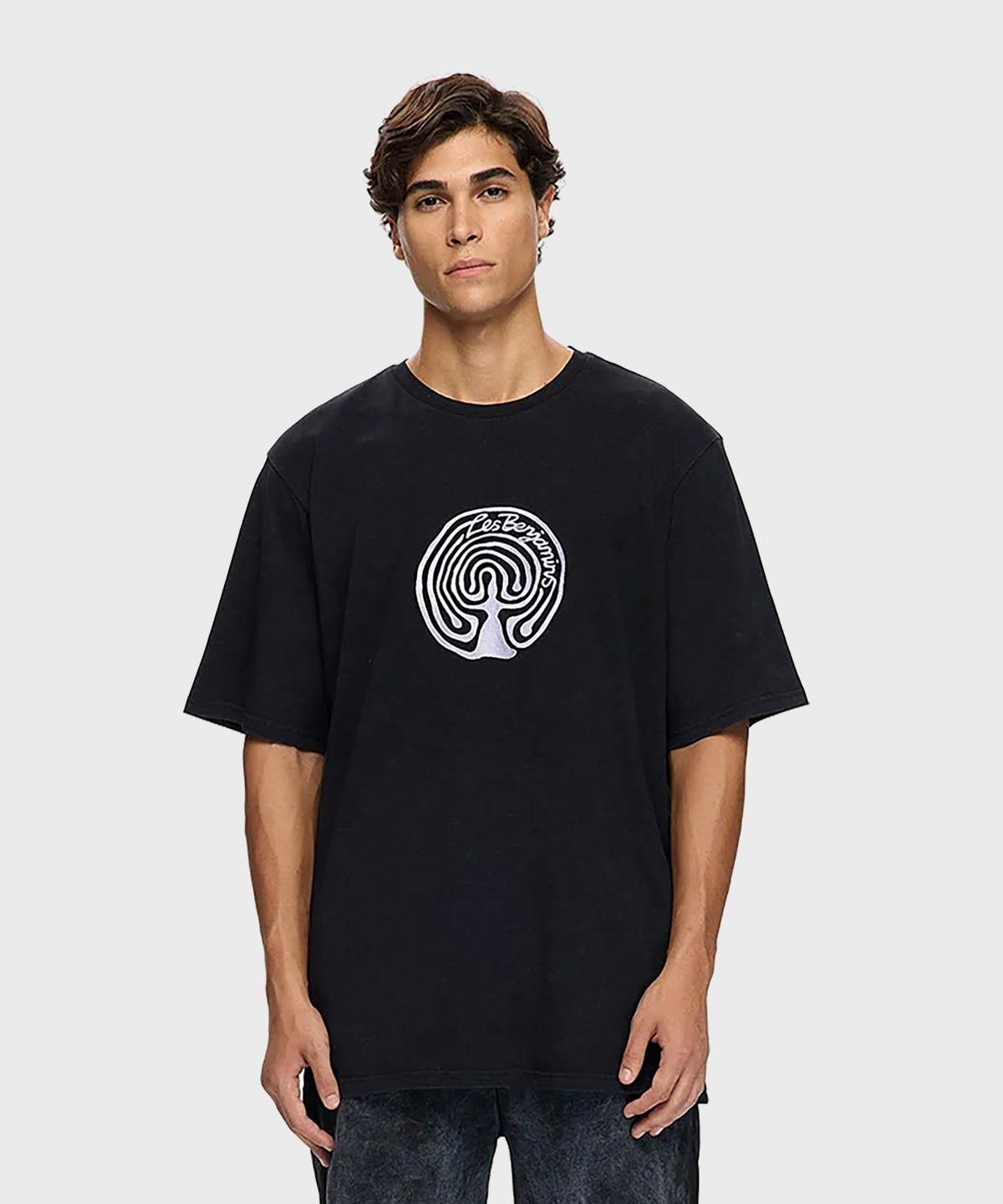 레 벤자민(LES BENJAMINS) (U) 오버사이즈드 티 011 블랙 OVERSIZED TEE 011 BLACK
