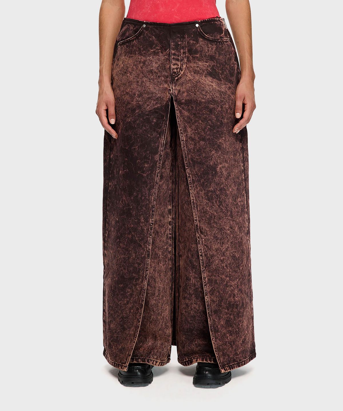 레 벤자민(LES BENJAMINS) (W) 데님 팬츠 201 브라운 DENIM PANT 201 BROWN