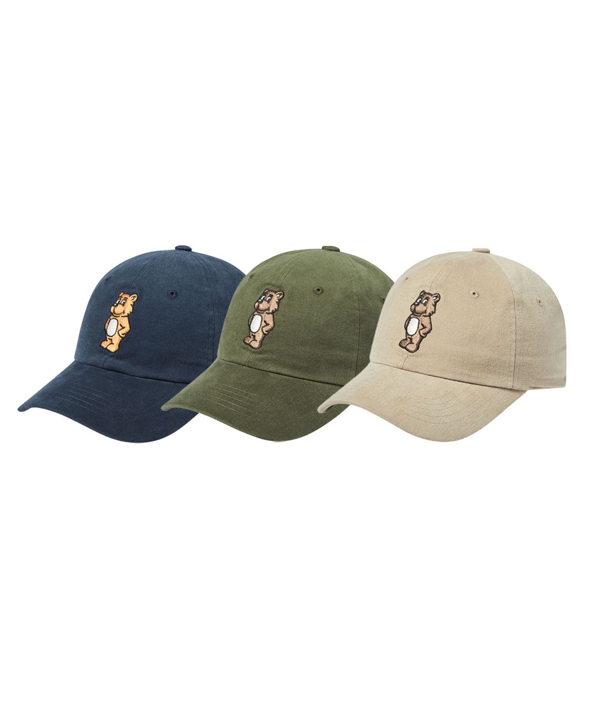 아크메드라비(ACME DE LA VIE) BEAR CHARACTER BALL CAP (3COLOR)