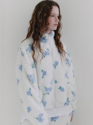 플라워 플러피 자켓 2colors