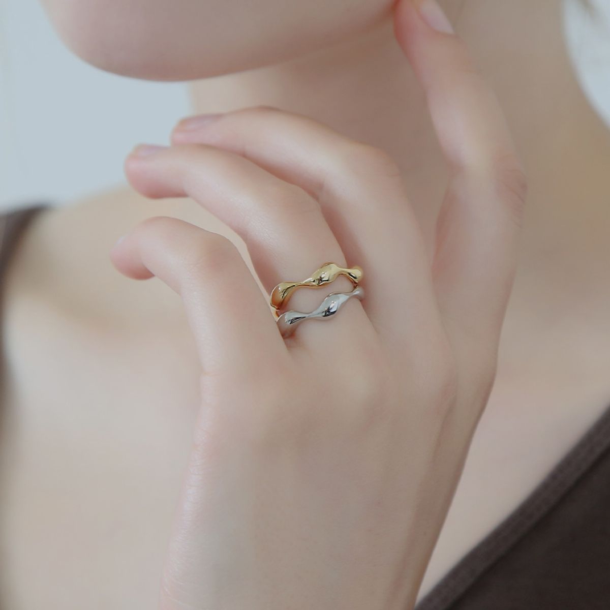 디유아모르(DIEUAMOUR) 모아 오픈 반지