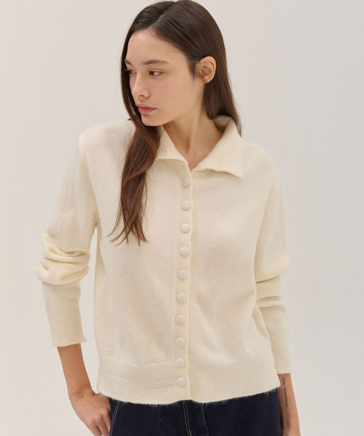 플로브(FLOVE) HIGH NECK KNIT CARDIGAN_IV