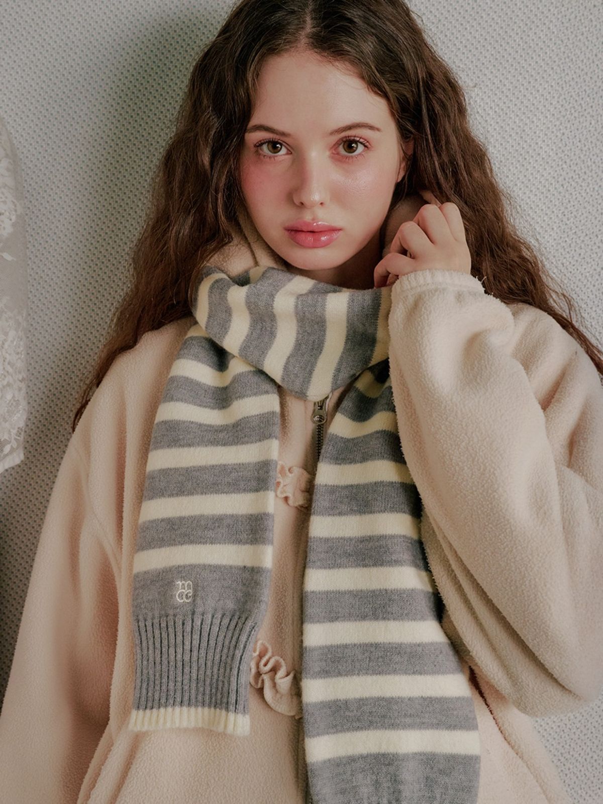 마크모크(MAC MOC) Juljul muffler 줄줄 머플러_스트라이프 소매단 머플러__5color