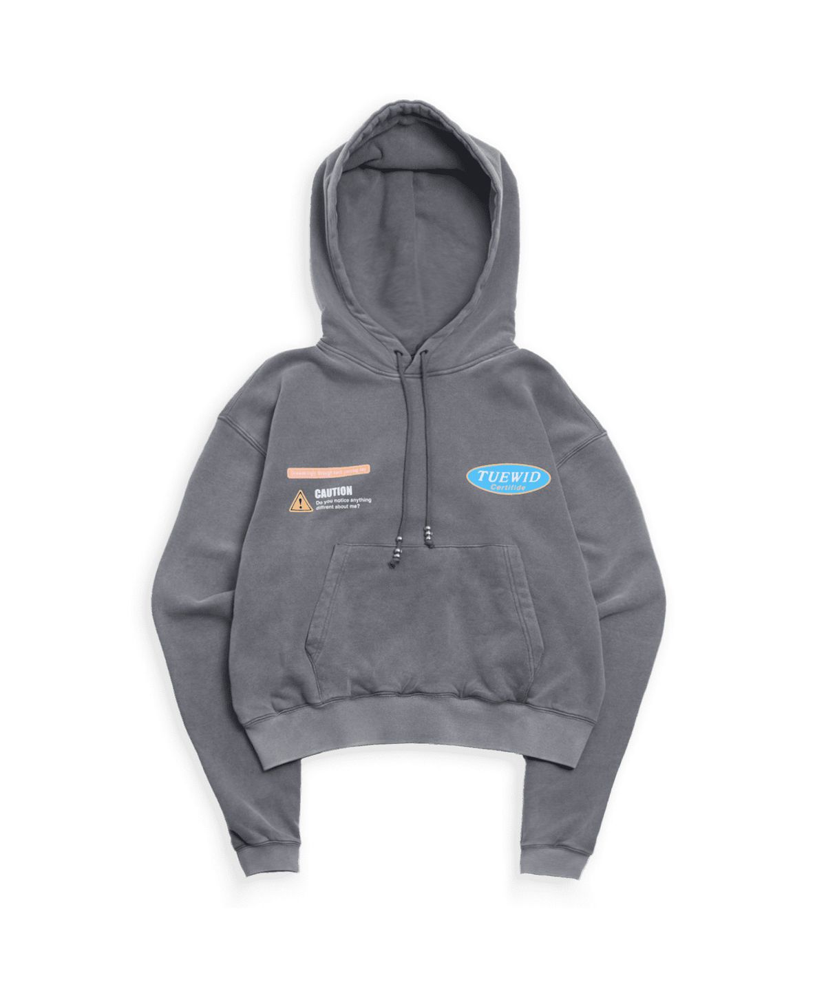 투위드(TUEWID) certified hoodie in light gray