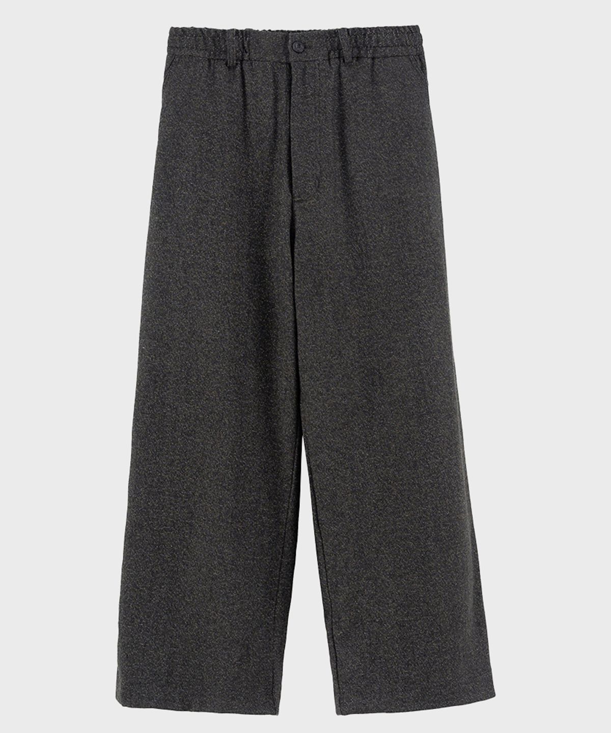 프레프(PREF) OLIVE TWEED ELASTIC WAIST TROUSERS