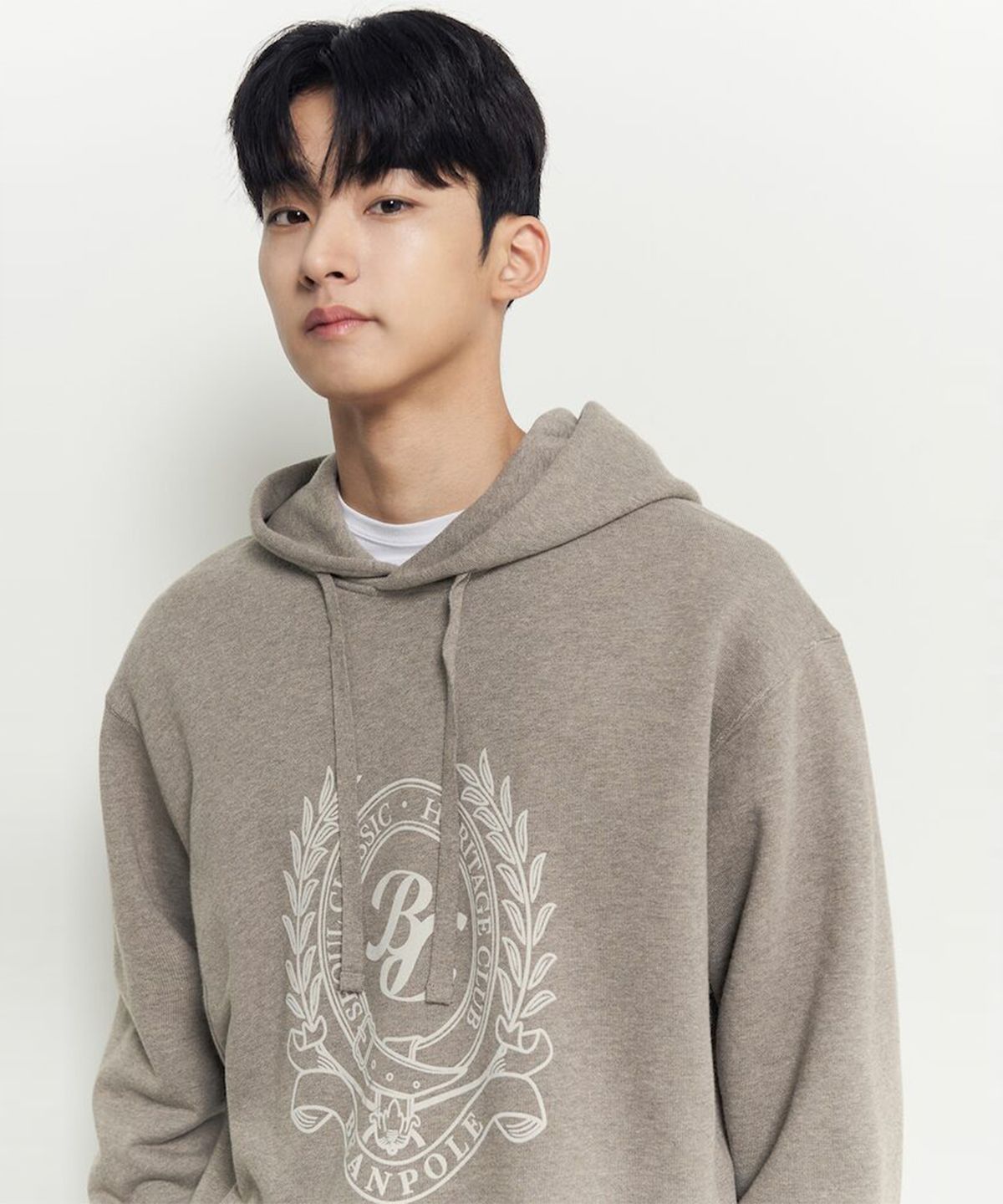 빈폴 멘(BEANPOLE MEN) 헤리티지 스웨트 후디  베이지
