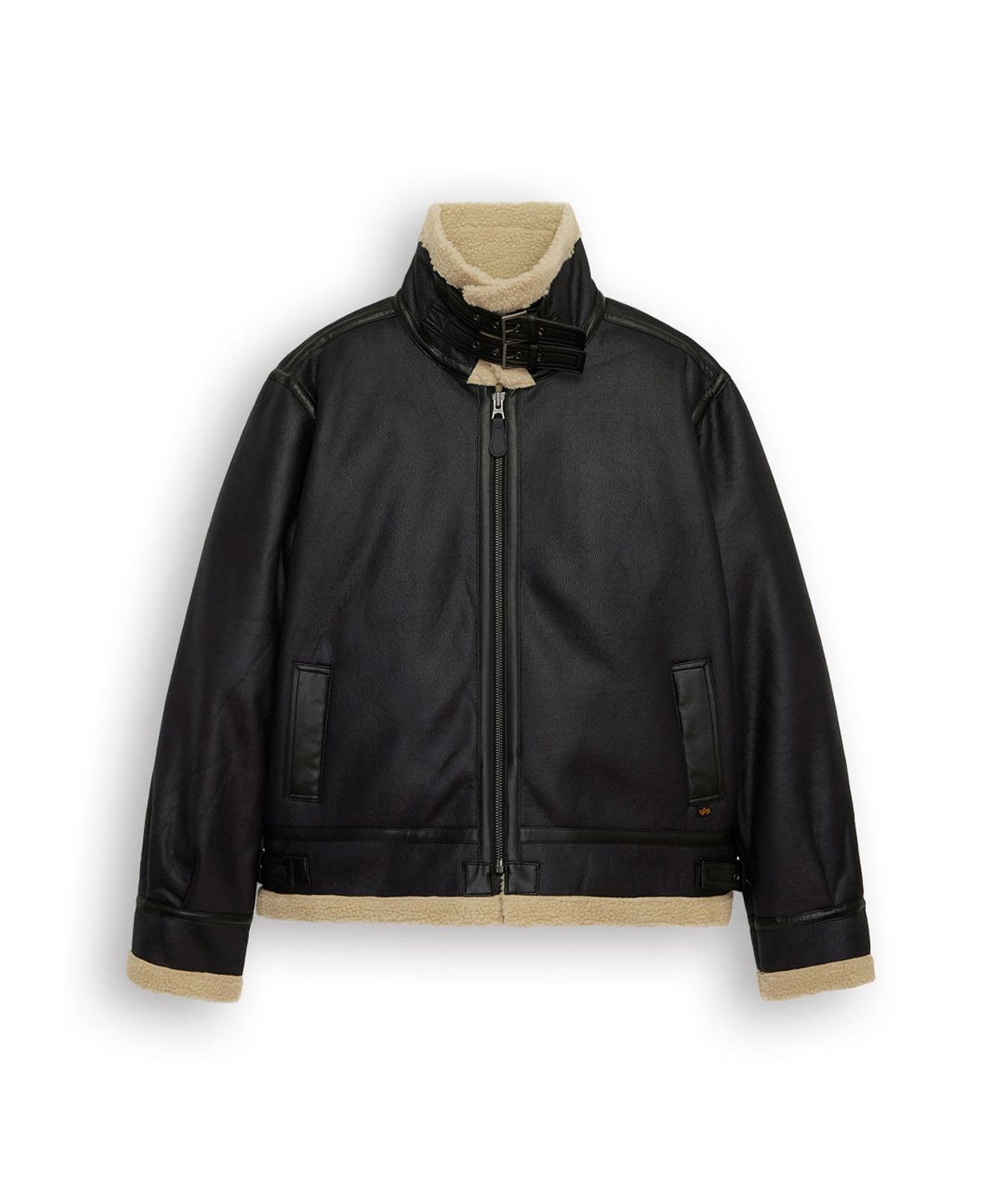 알파 인더스트리(ALPHA INDUSTRIES) B-3 릴렉스 핏 자켓 블랙