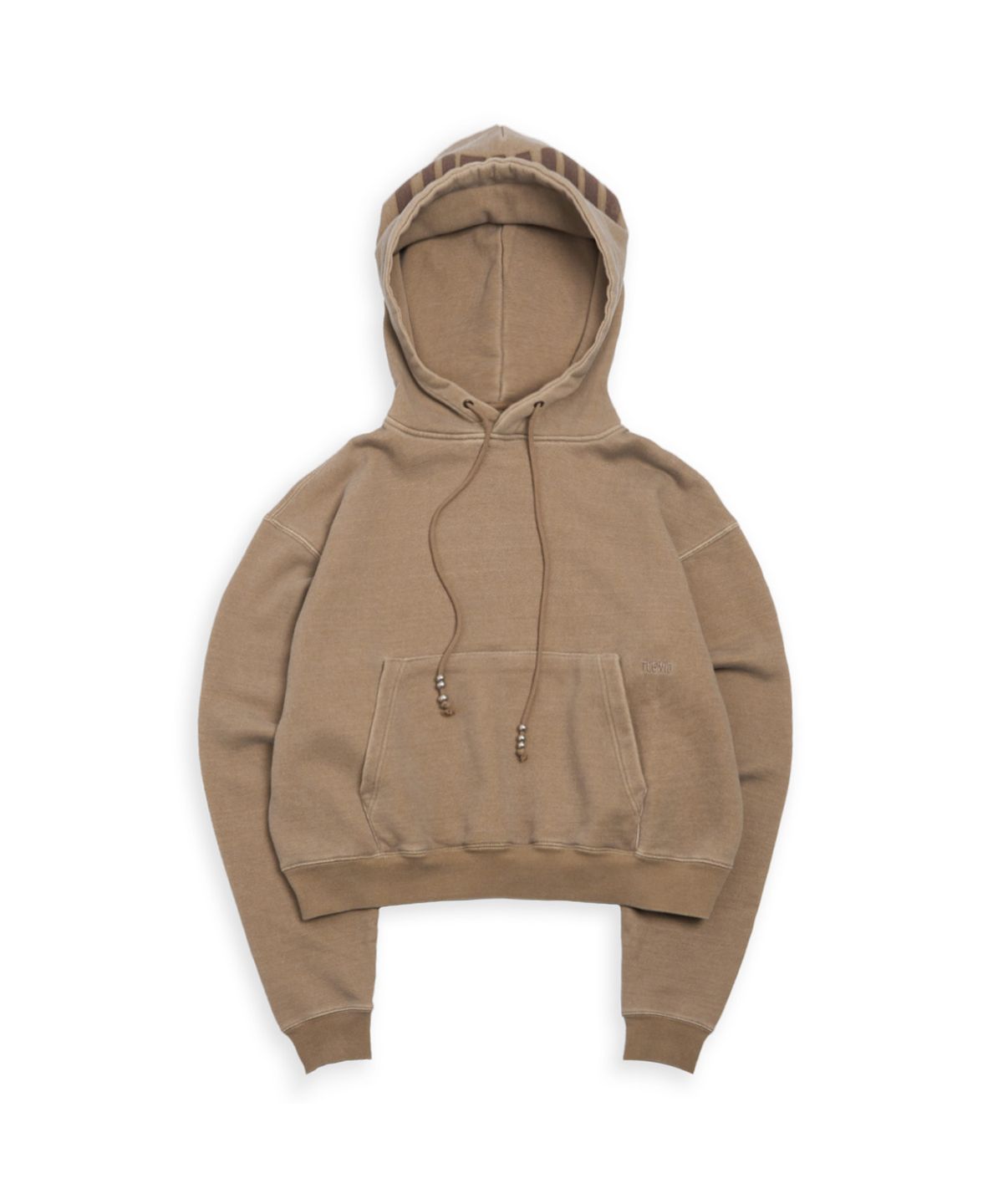 투위드(TUEWID) adult logo hoodie in caramel