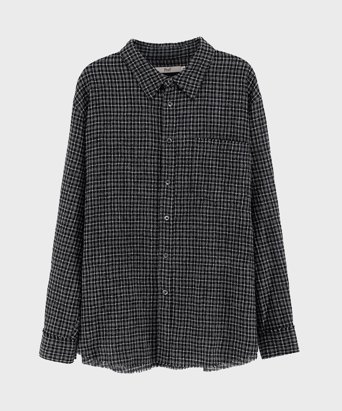 프레프(PREF) TARTAN CHECK WOOL NYLON SHIRT