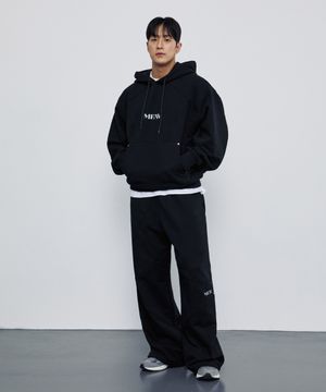 노매드 리벳 후드티 + 스웻팬츠  블랙
