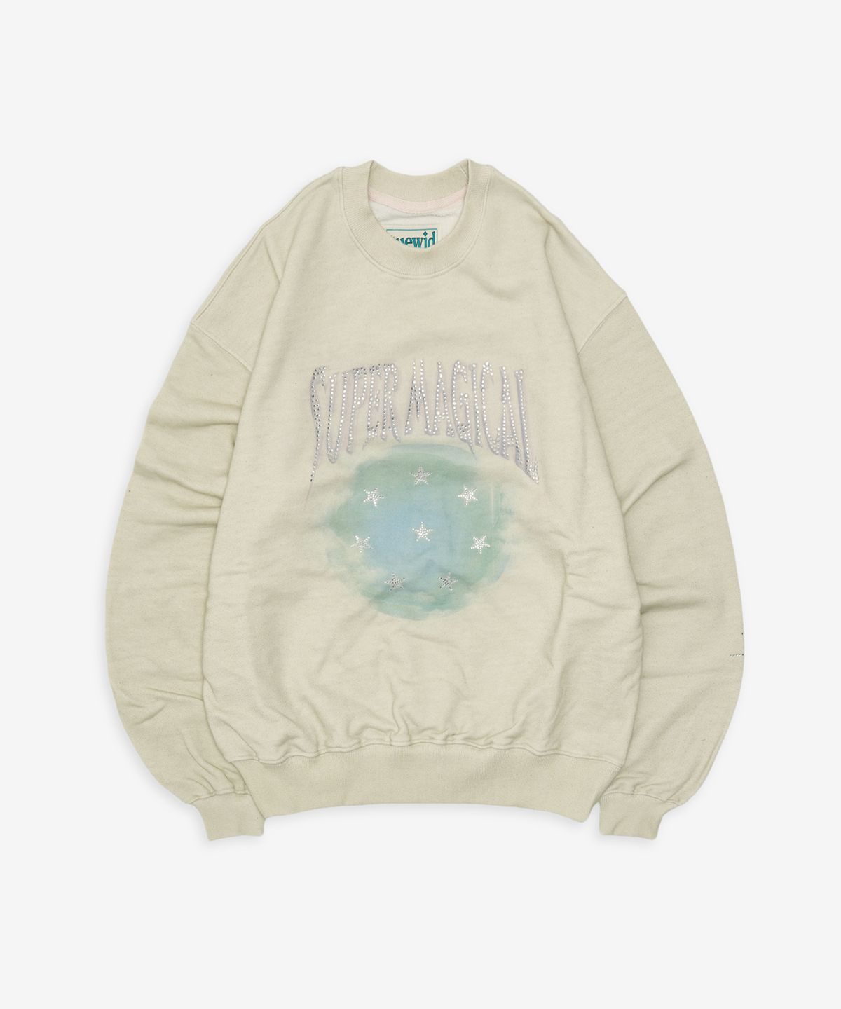 투위드(TUEWID) Super magical set-in fit sweatshirt in dust beige