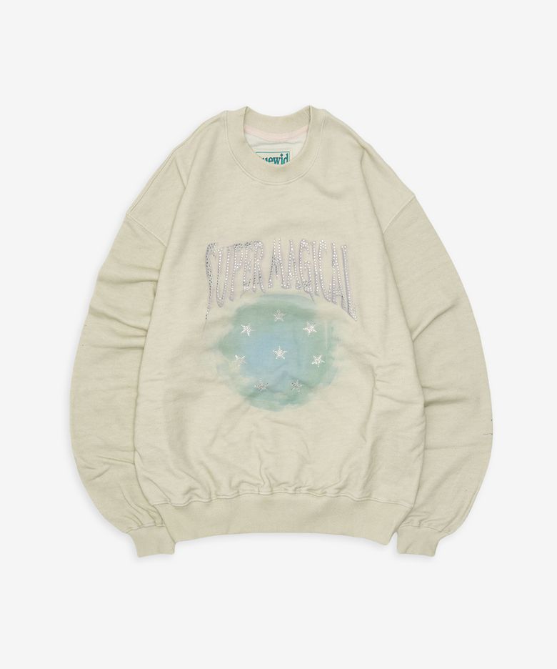 Super magical set-in fit sweatshirt in dust beige