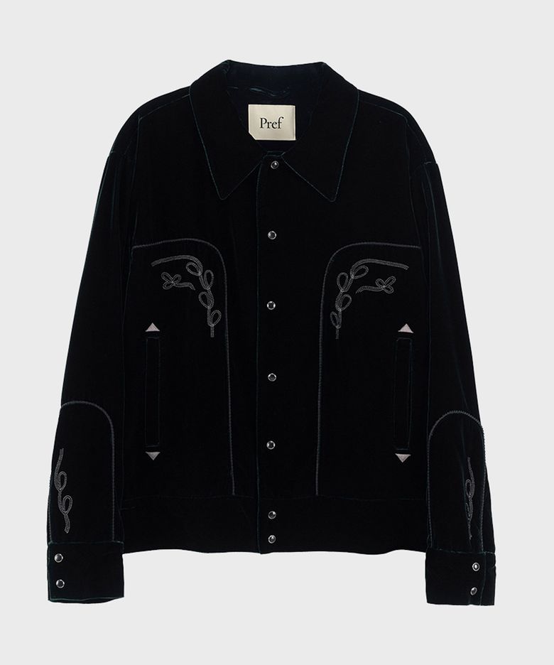 DEEP GREEN VELVET ROCKABILLY JACKET