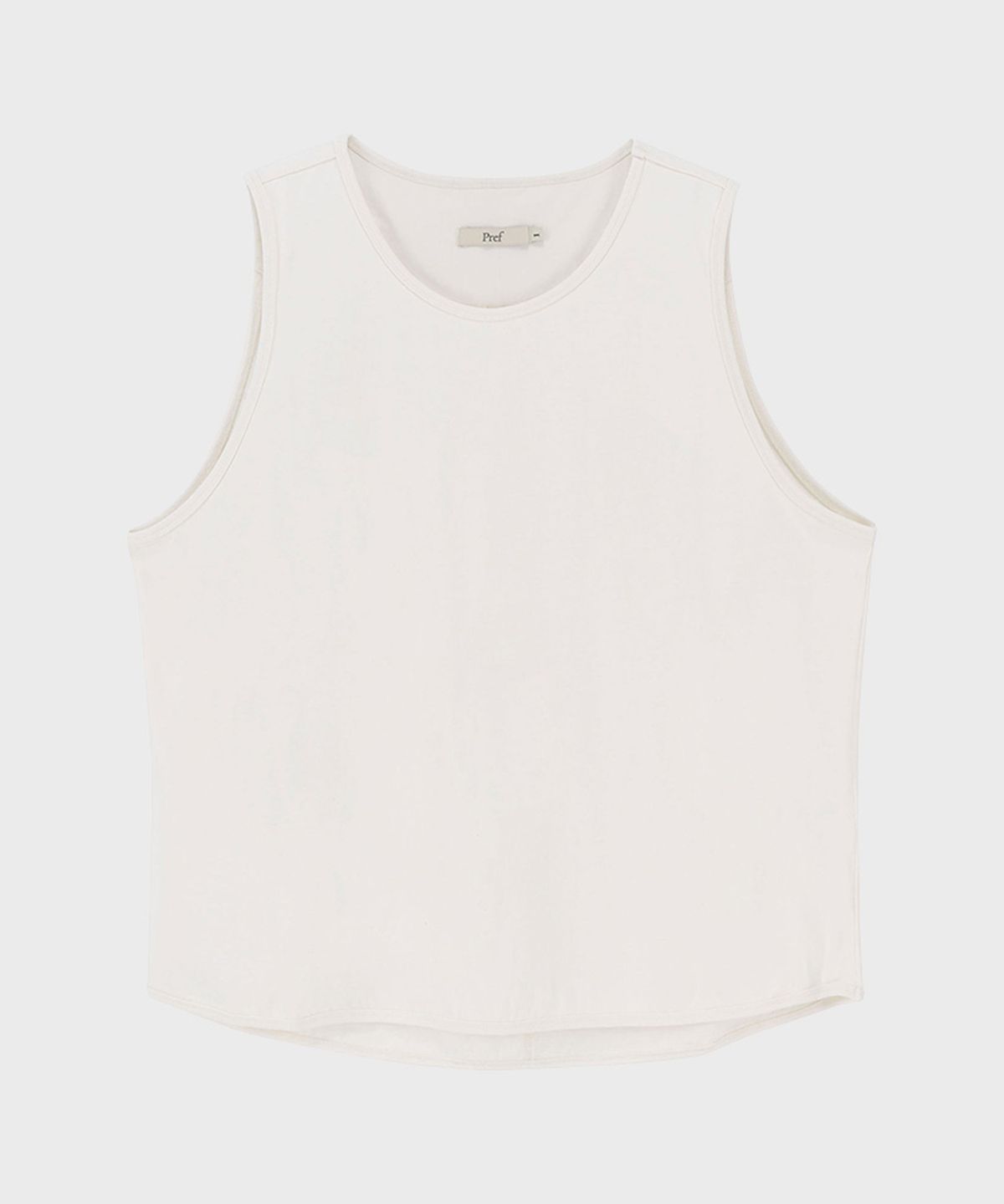 프레프(PREF) WHITE SLEEVELESS TOP