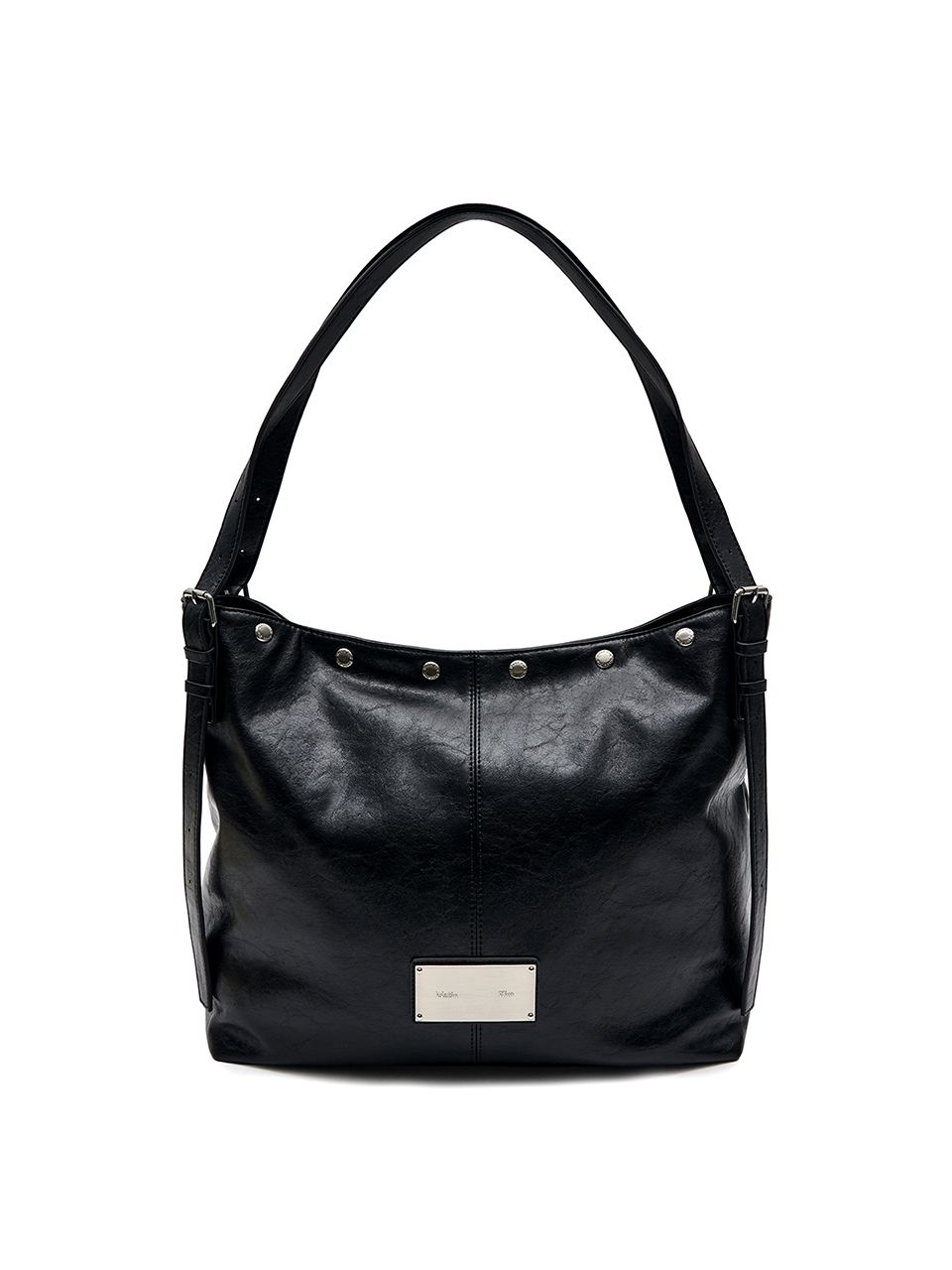 バッグ Matin Kim-MATIN STUD POINT SHOULDER BAG MUSINSA公式 | MATIN KIM MATIN STUD POINT LARGE SHOULDER BAG IN BLACK