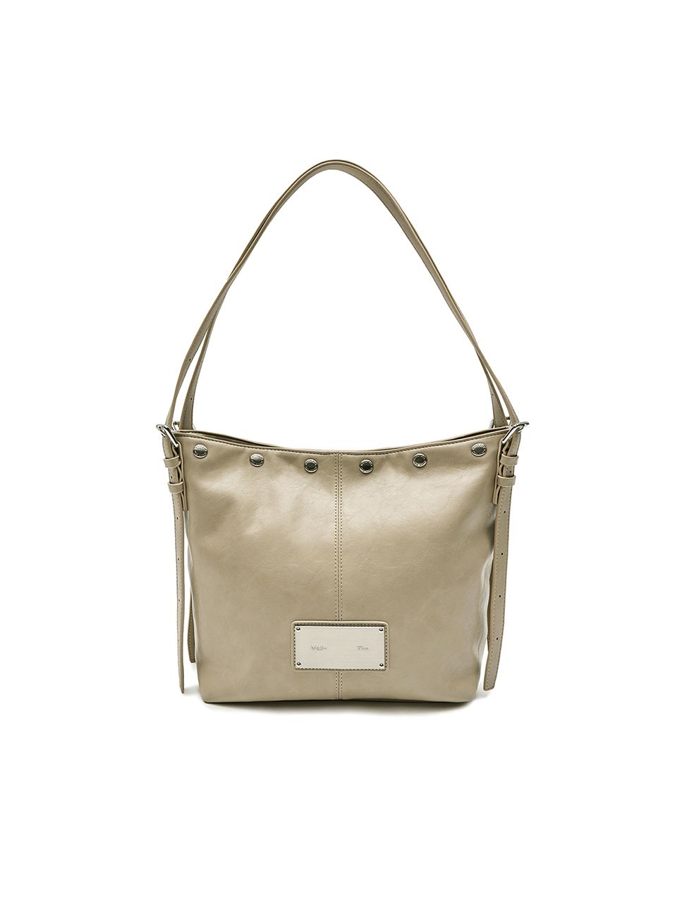 MUSINSA | MATIN KIM MATIN STUD POINT SMALL SHOULDER BAG IN BEIGE
