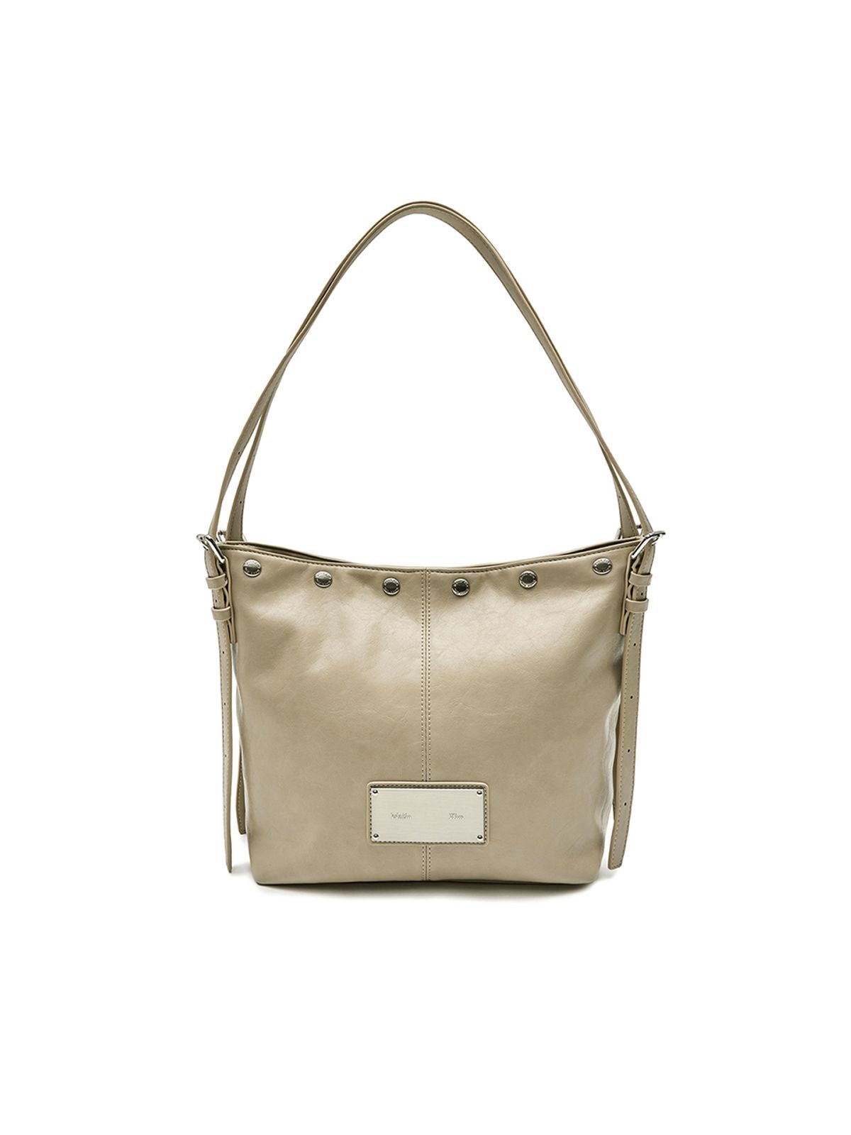 마뗑킴(MATIN KIM) MATIN STUD POINT SMALL SHOULDER BAG IN BEIGE