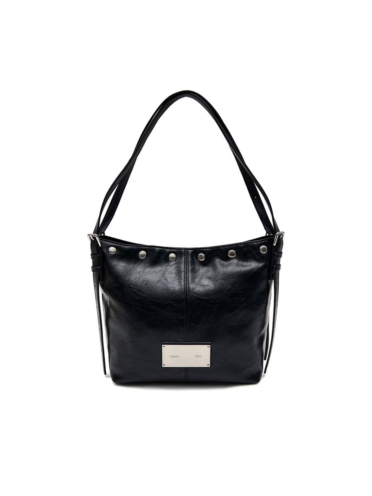 마뗑킴(MATIN KIM) MATIN STUD POINT SMALL SHOULDER BAG IN BLACK