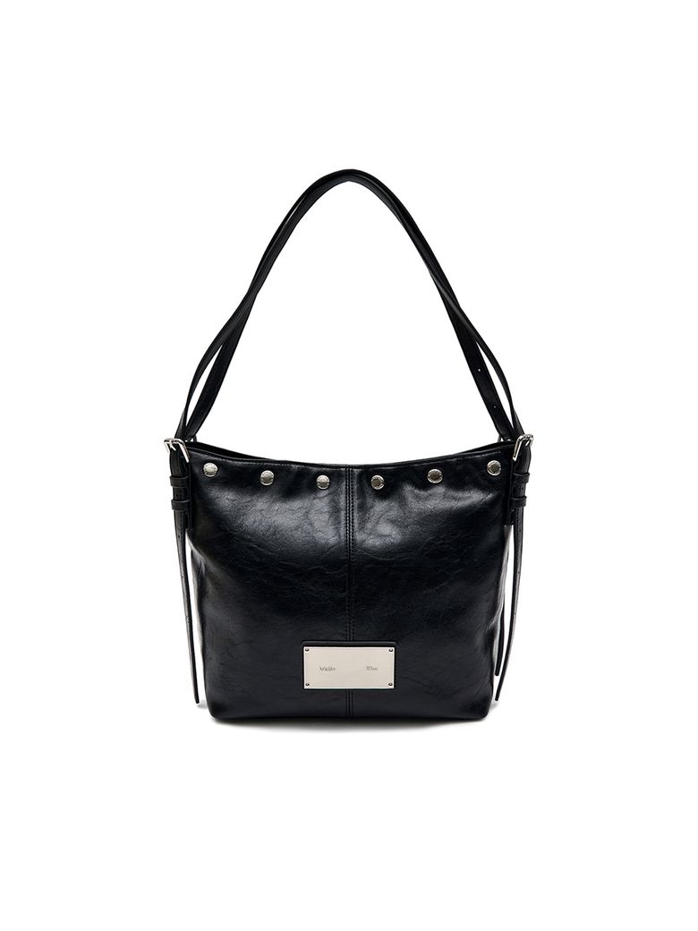 MATIN STUD POINT SMALL SHOULDER BAG IN BLACK