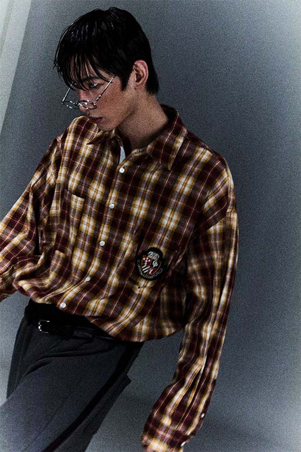 오디너리피플(ORDINARY PEOPLE) Re : Check Crest Deconstructed Shirt [RED]
