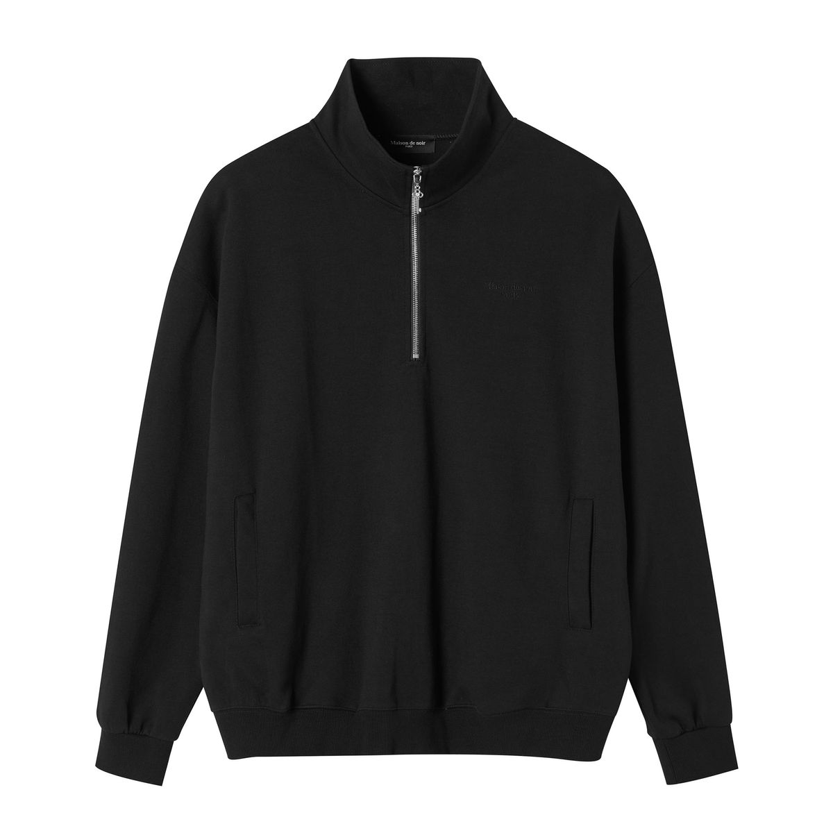메종 드 누아(MAISON DE NOIR) LIGNÉE NOIR HALF ZIP