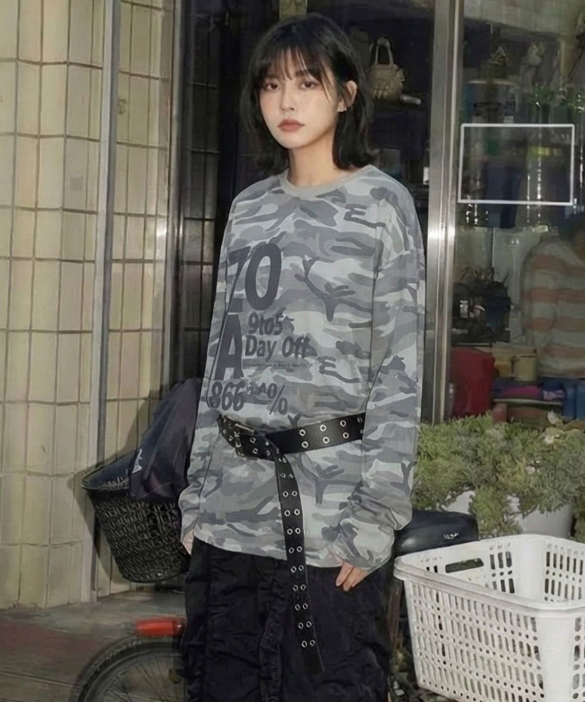 칙스(CHICKS) 조아 카모 롱 슬리브 크림