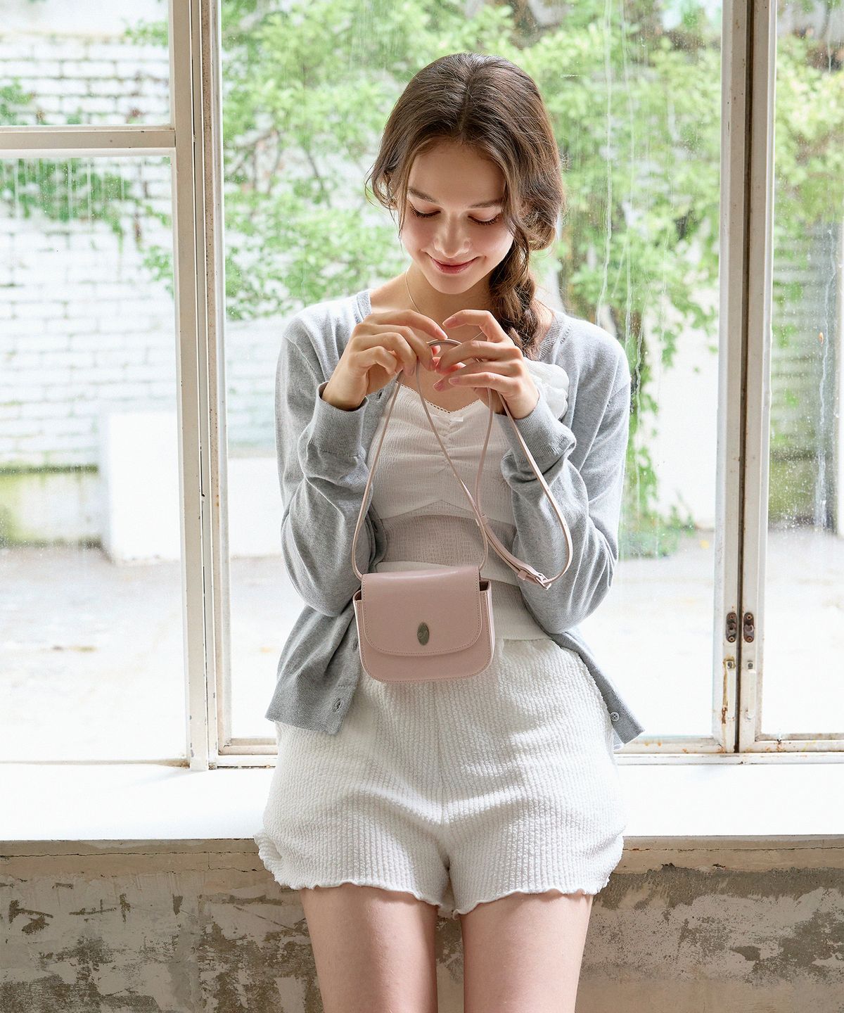 오에르(OER) Leny Mini Bag - Light Pink