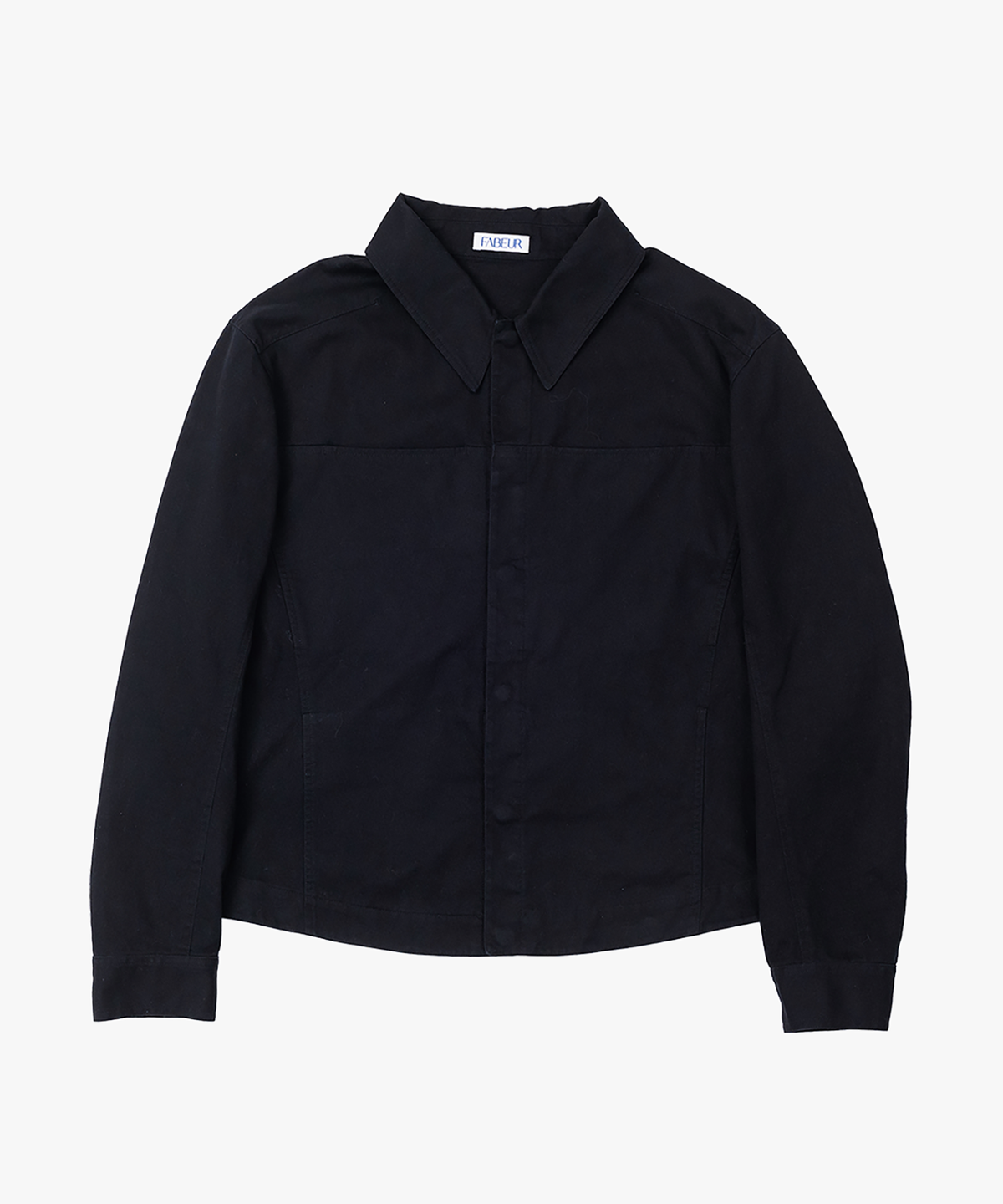 파버(FABEUR) COTTON WASHED JACKET (BLACK)