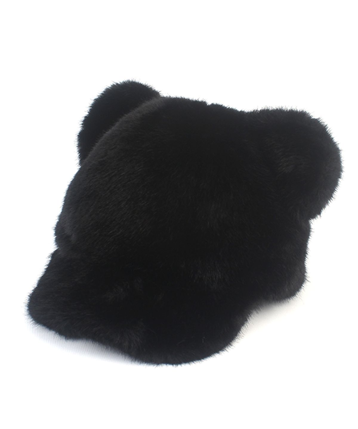 유니버셜 케미스트리(UNIVERSAL CHEMISTRY) Bear Black Fur Ballcap 퍼볼캡