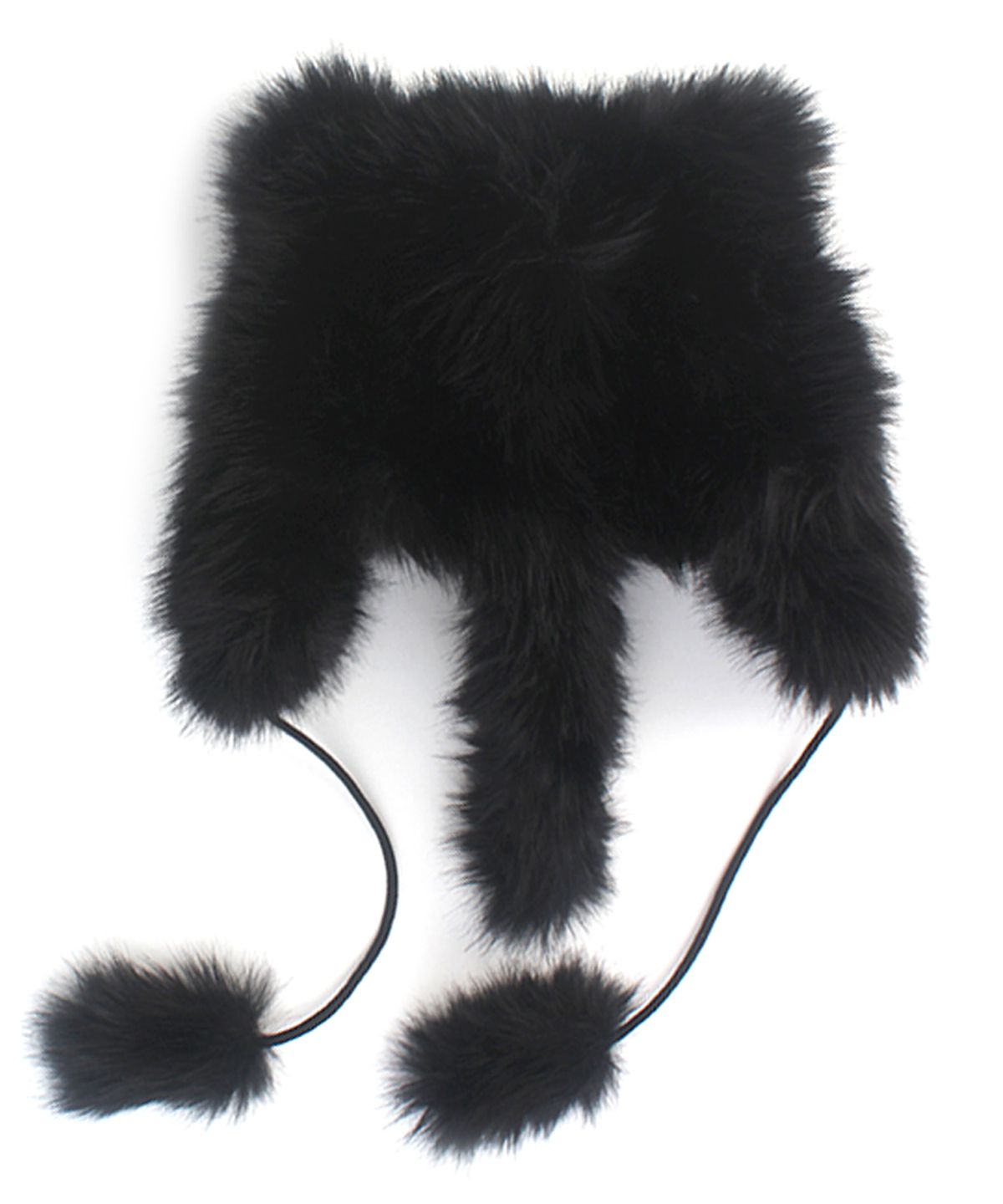 유니버셜 케미스트리(UNIVERSAL CHEMISTRY) Fox Black Poly Fur Balaclava 여우모자