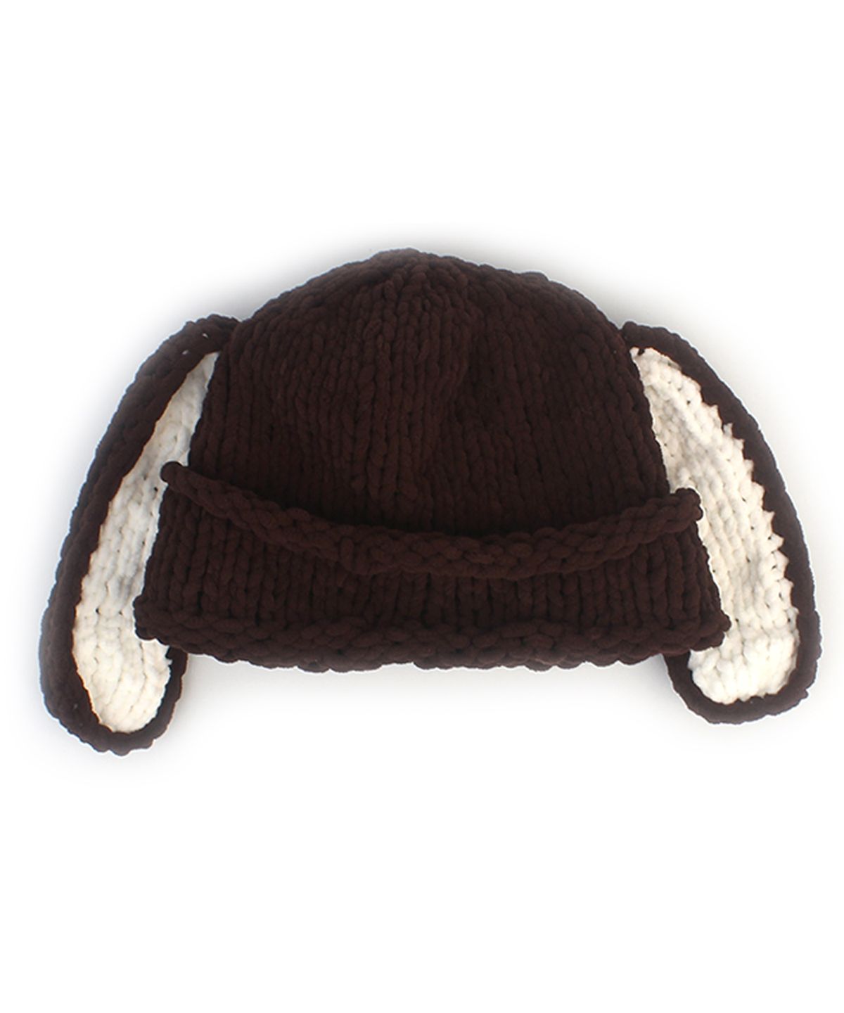 유니버셜 케미스트리(UNIVERSAL CHEMISTRY) Rabbit Brown Knit Beanie 토끼비니